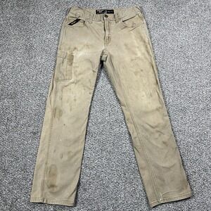 Ariat Pants Mens 30x32 Tan M4 Rebar Relaxed Straight Workwear Stretch‎ Twill